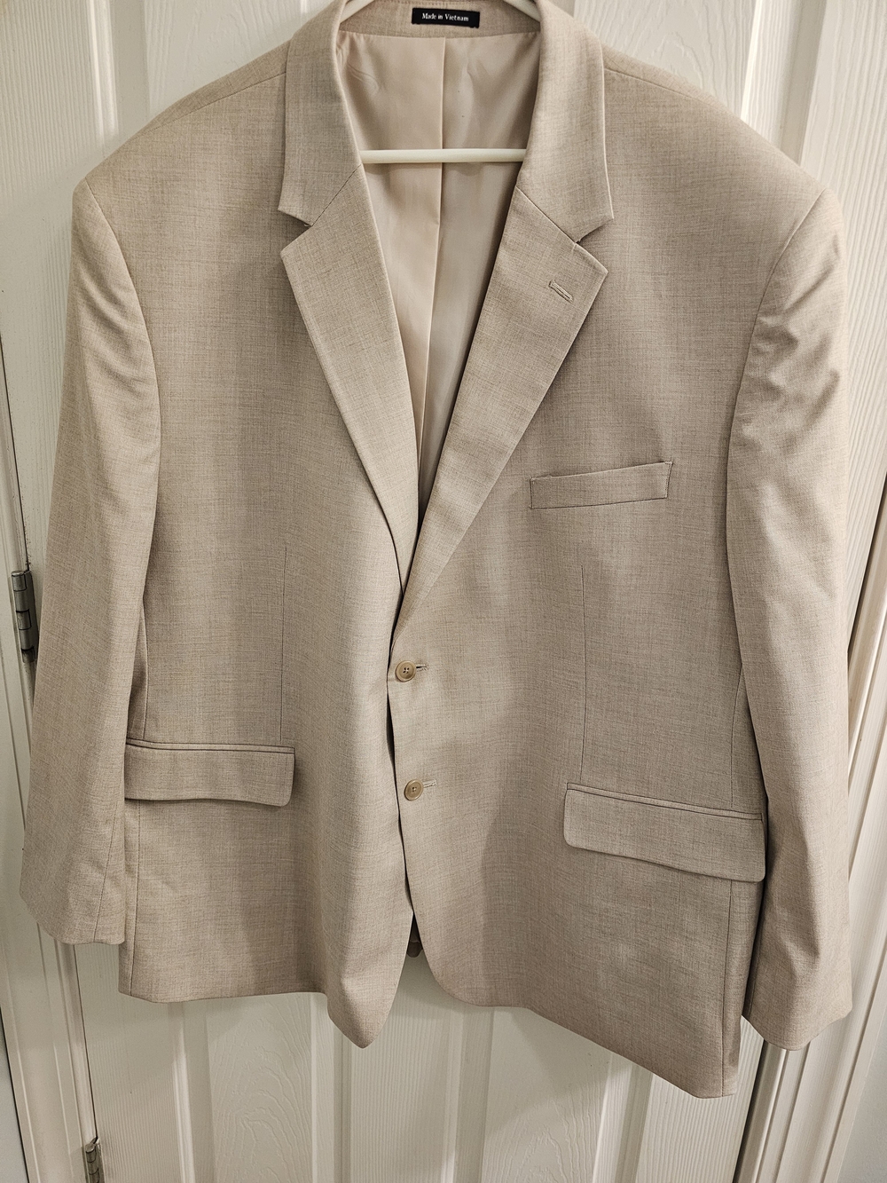 Men's Classic Beige Blazer - Pronto Uomo Classic Stretch 56Long